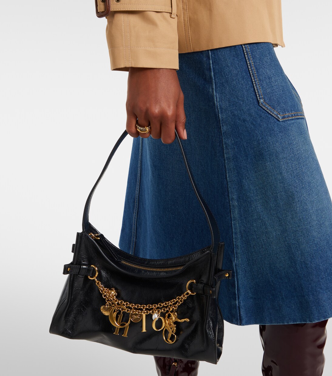 Chloé Charms leather shoulder bag | Chloé