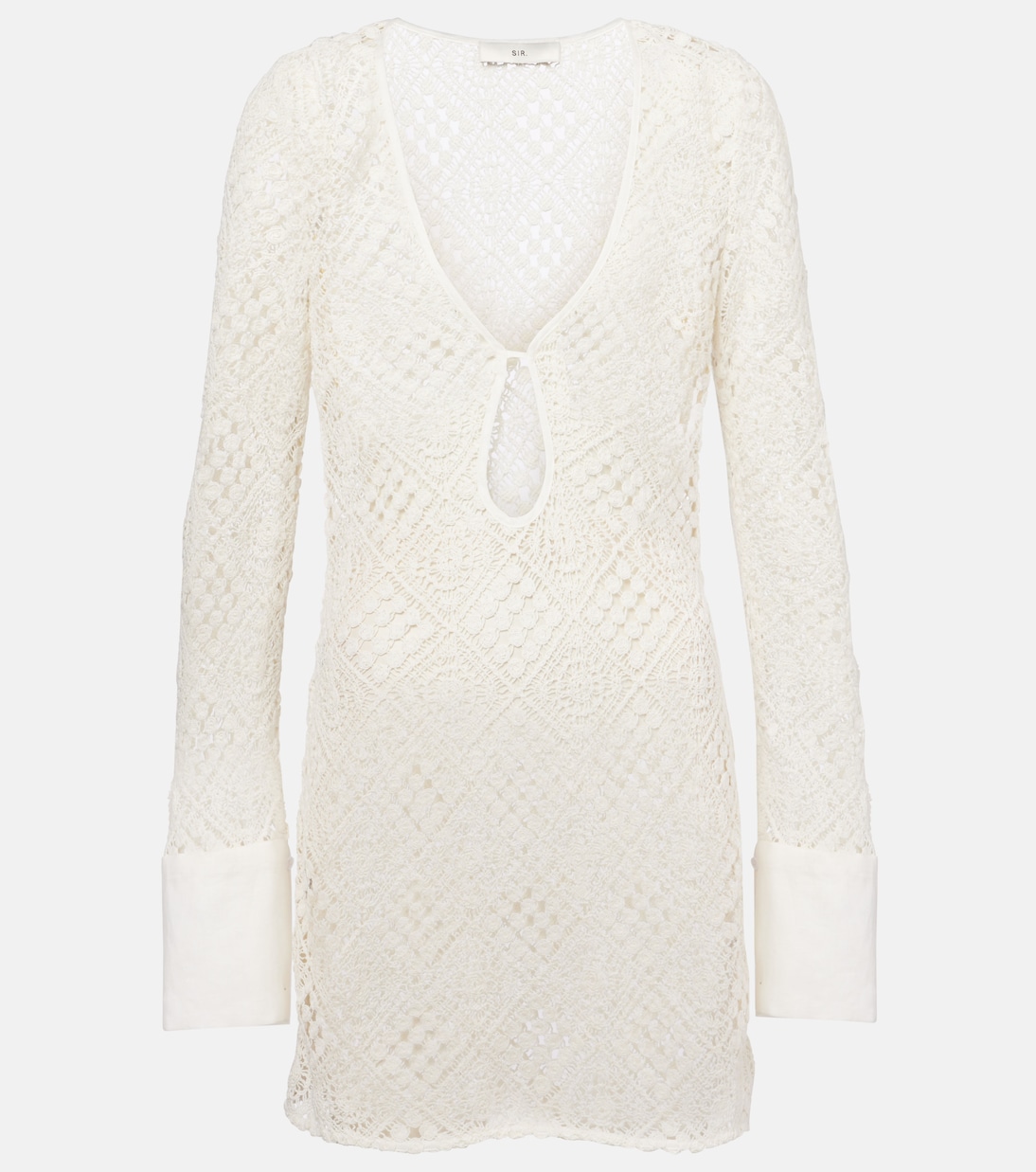 Robe Rayure en crochet de coton | SIR