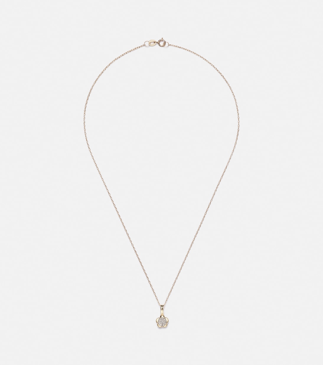 Halskette Crosby aus 10kt Gelbgold (417/1000) mit Diamanten | Stone and Strand