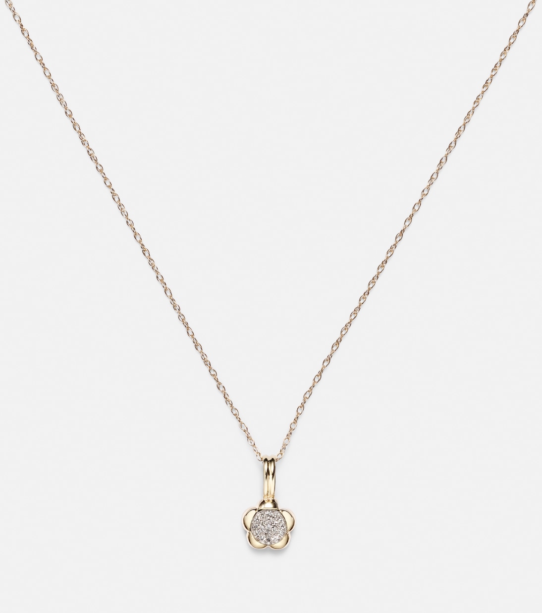 Halskette Crosby aus 10kt Gelbgold (417/1000) mit Diamanten | Stone and Strand