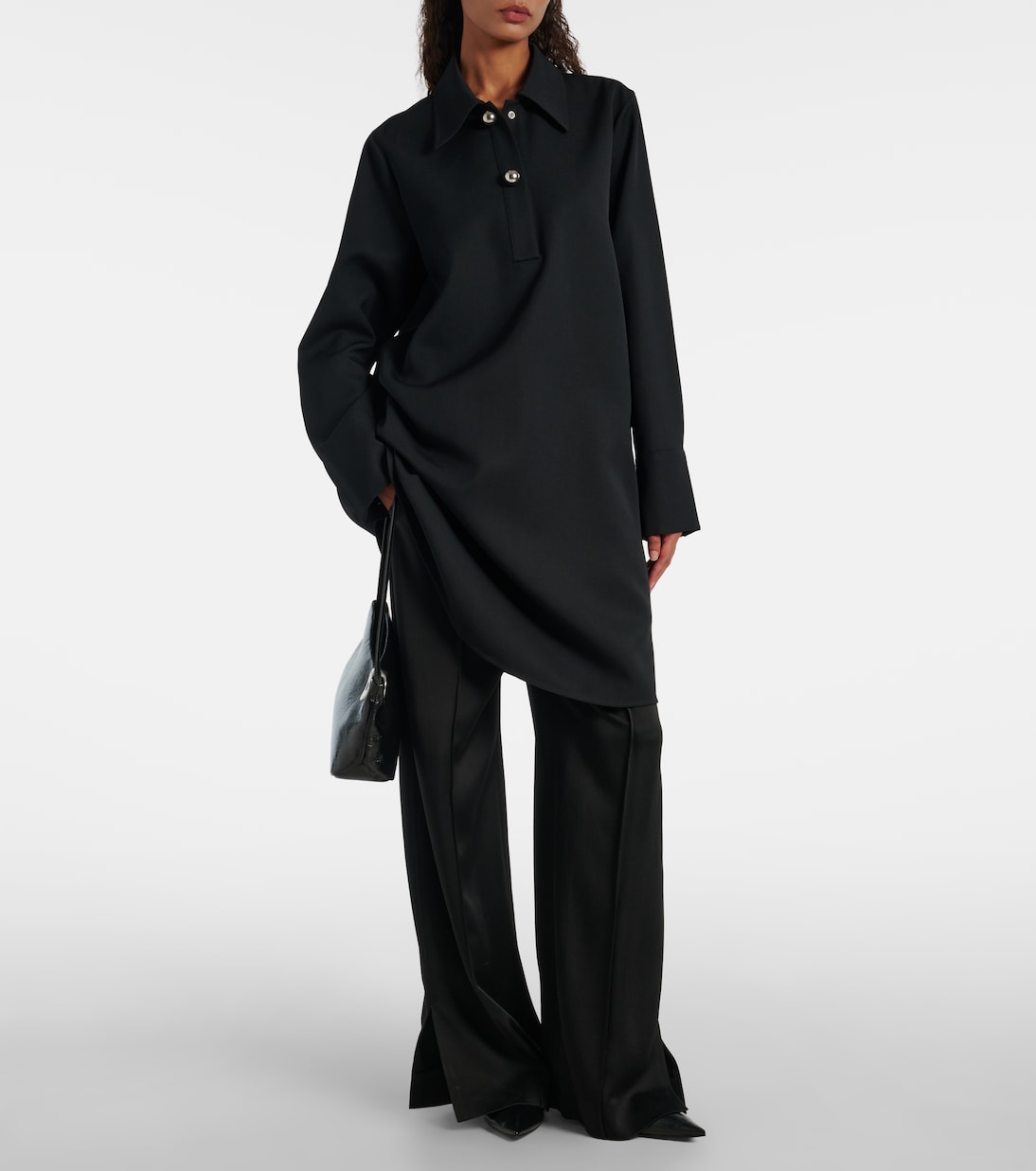 Hemdblusenkleid aus Wolle | Jil Sander