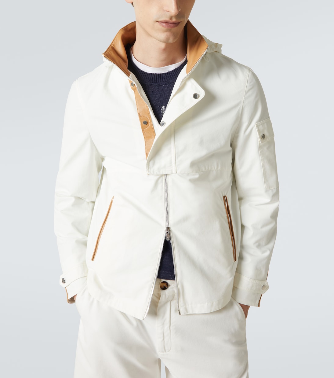 Chaqueta en mezcla de algodón | Brunello Cucinelli