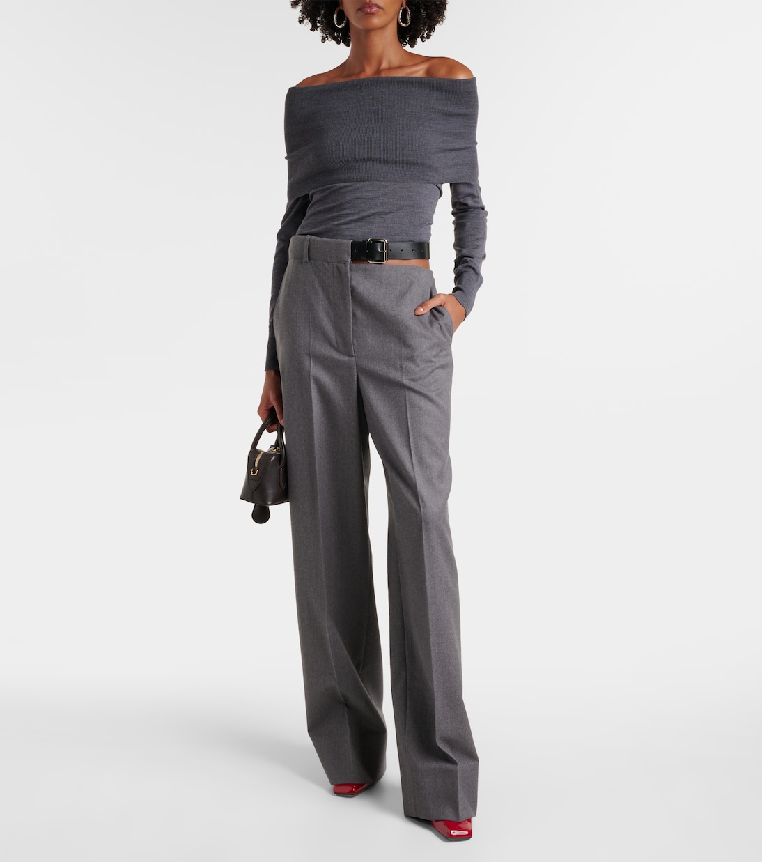 Gerade Hose aus Wollflanell | Stella McCartney
