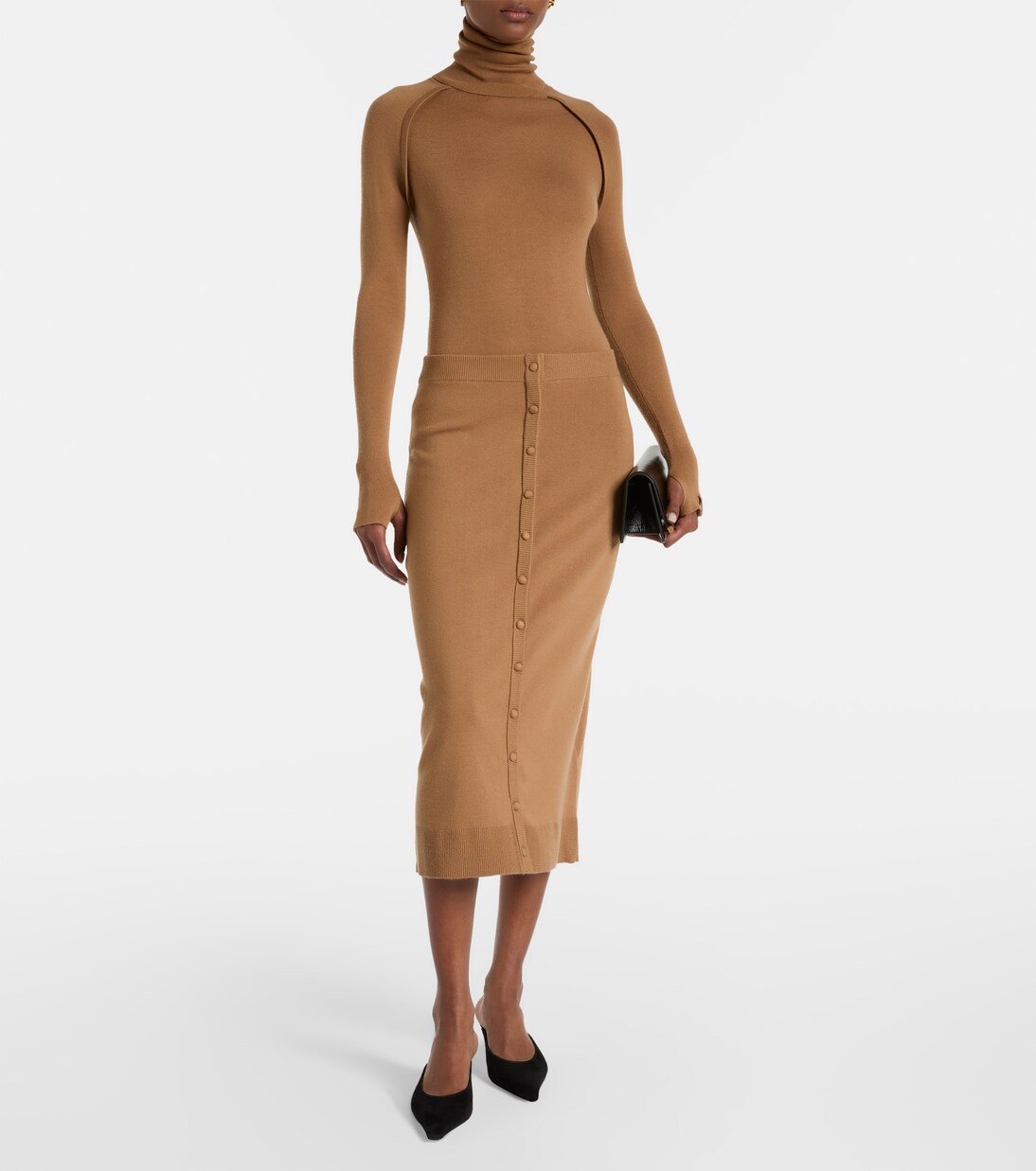Rollkragenpullover aus Wolle | Victoria Beckham