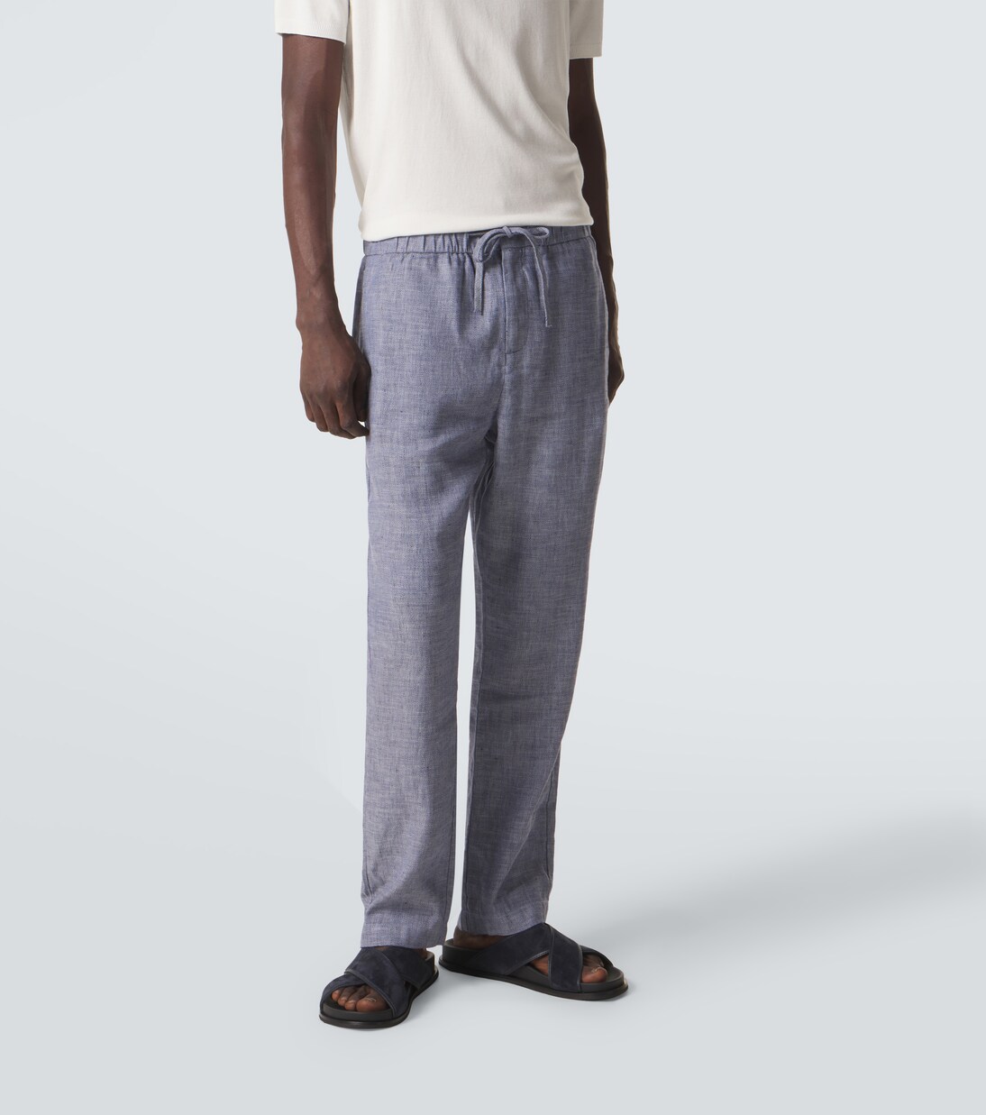 Oscar linen and cotton straight pants | Frescobol Carioca