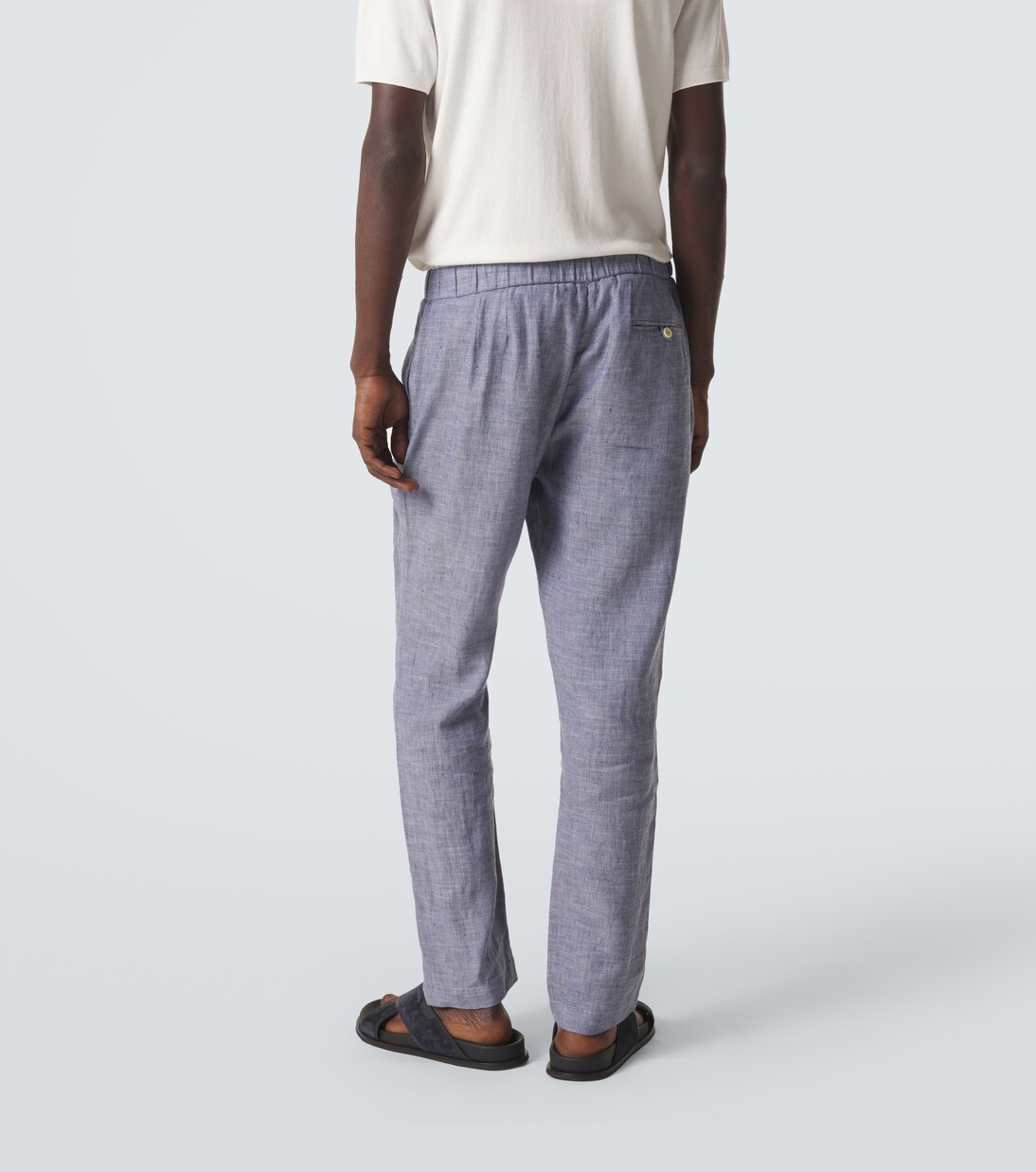 Oscar linen and cotton straight pants | Frescobol Carioca