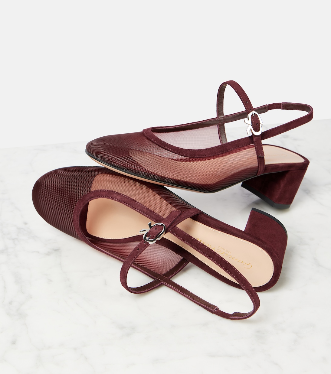 Francoise 45 slingback Mary Jane pumps | Gianvito Rossi