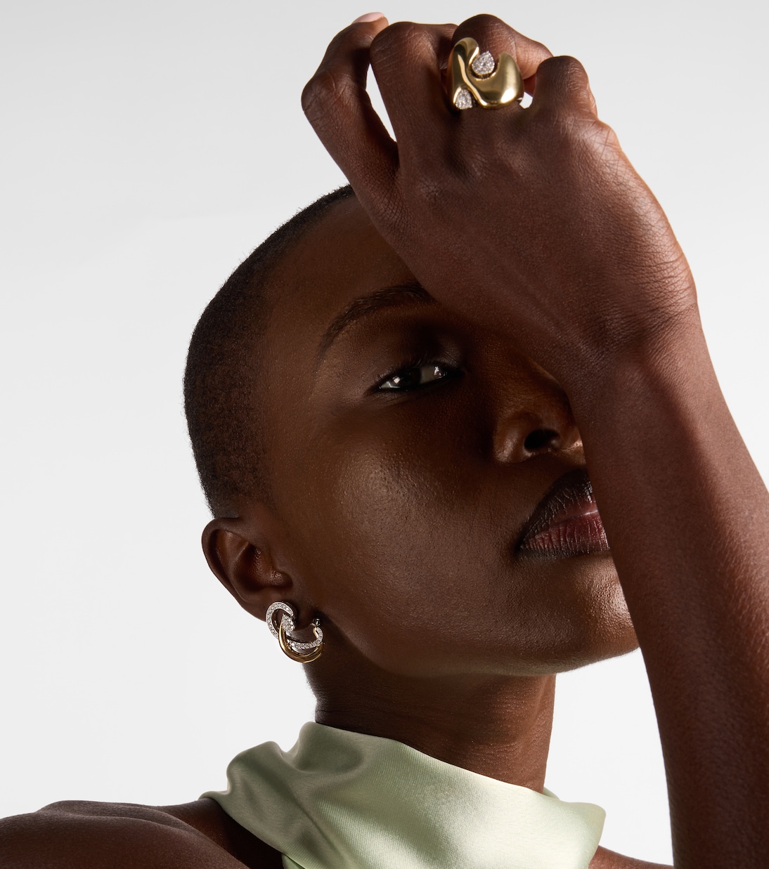 Boucles d'oreilles Golden Strada en or 18 ct et diamants | Yeprem