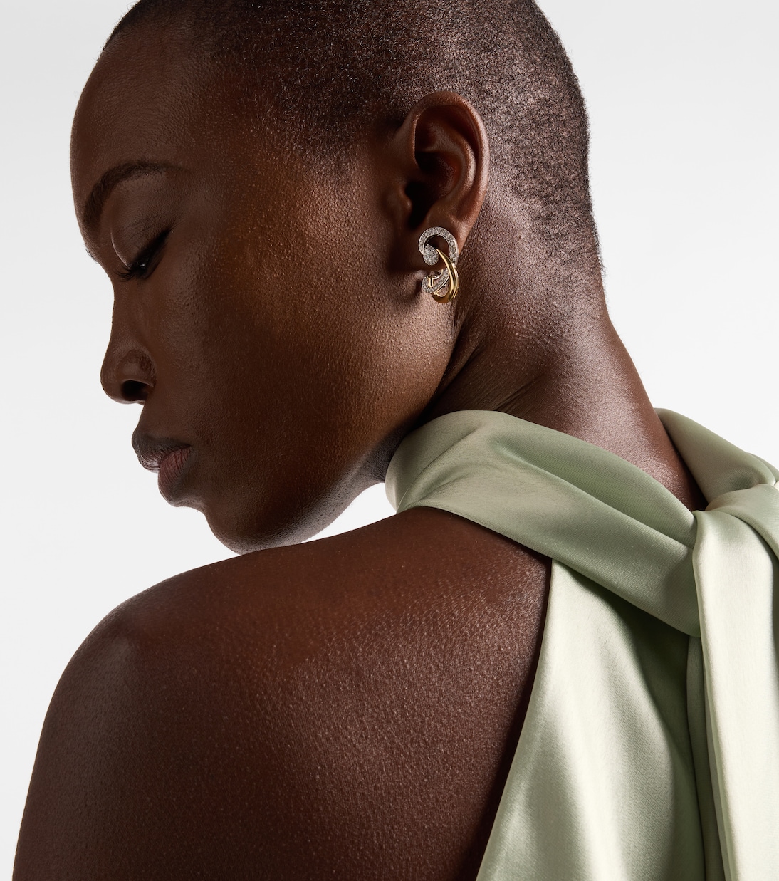 Boucles d'oreilles Golden Strada en or 18 ct et diamants | Yeprem