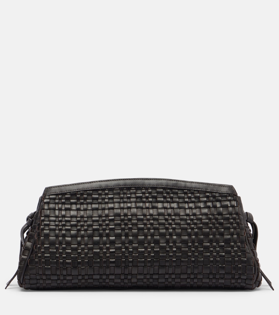 Maude woven leather clutch | Staud