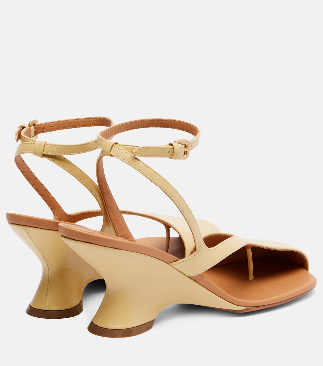 75 leather wedge sandals | Dries Van Noten