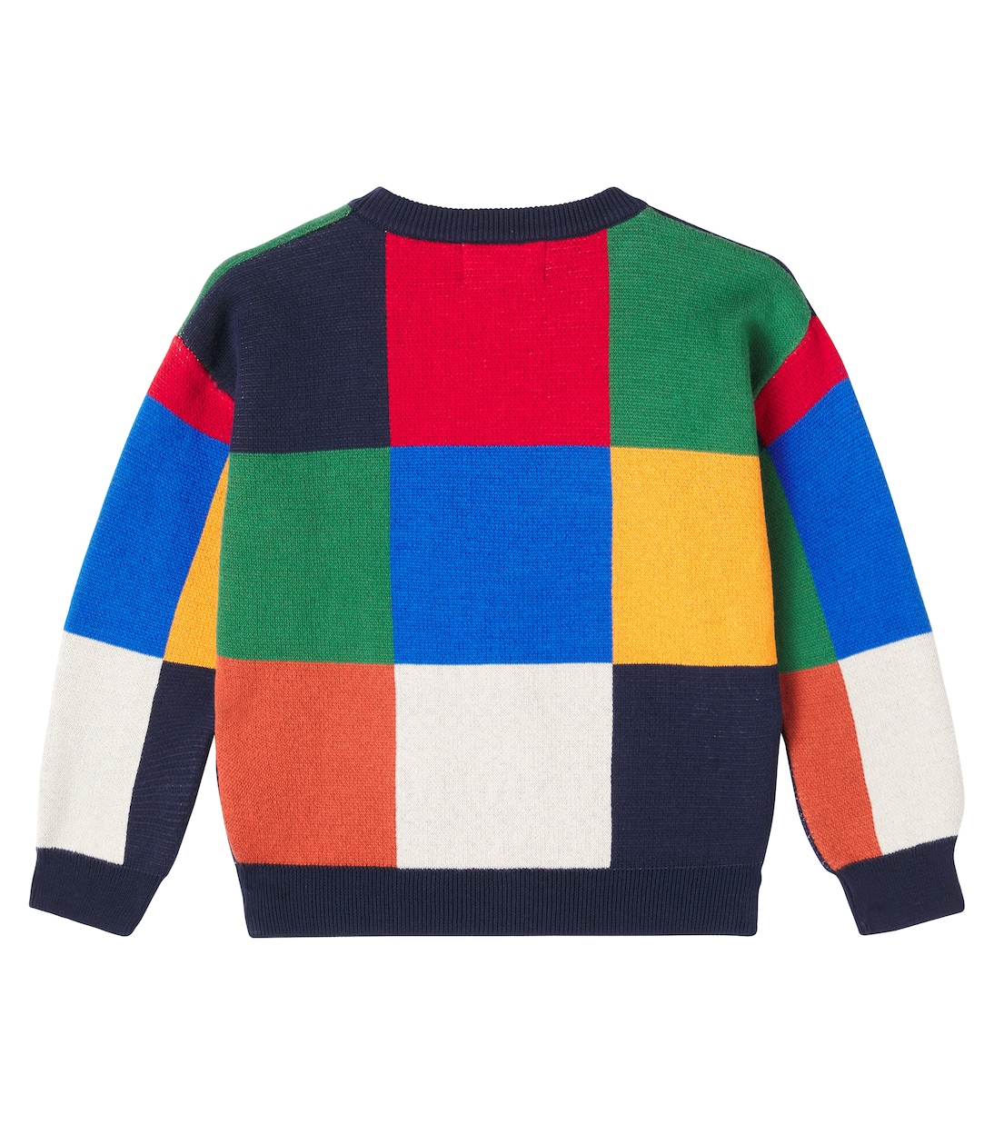 Multicolor Tiles cotton sweater | Bobo Choses