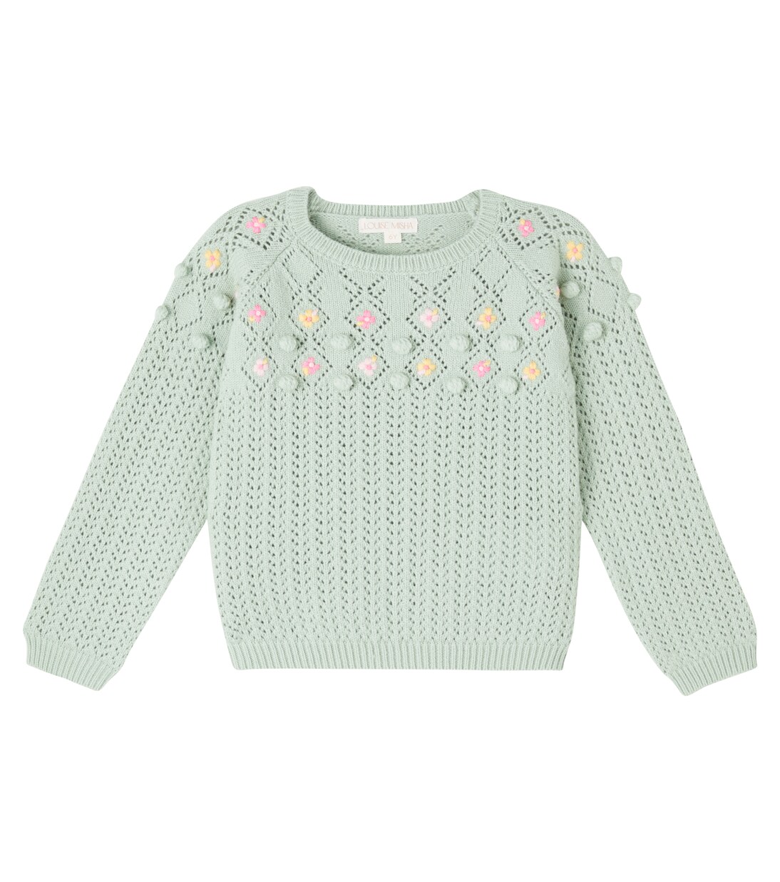 Vakita embroidered open-knit sweater | Louise Misha