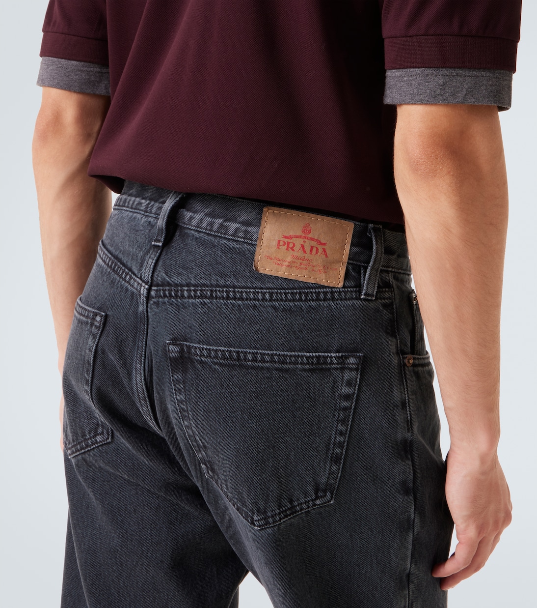 Mid-rise straight jeans | Prada