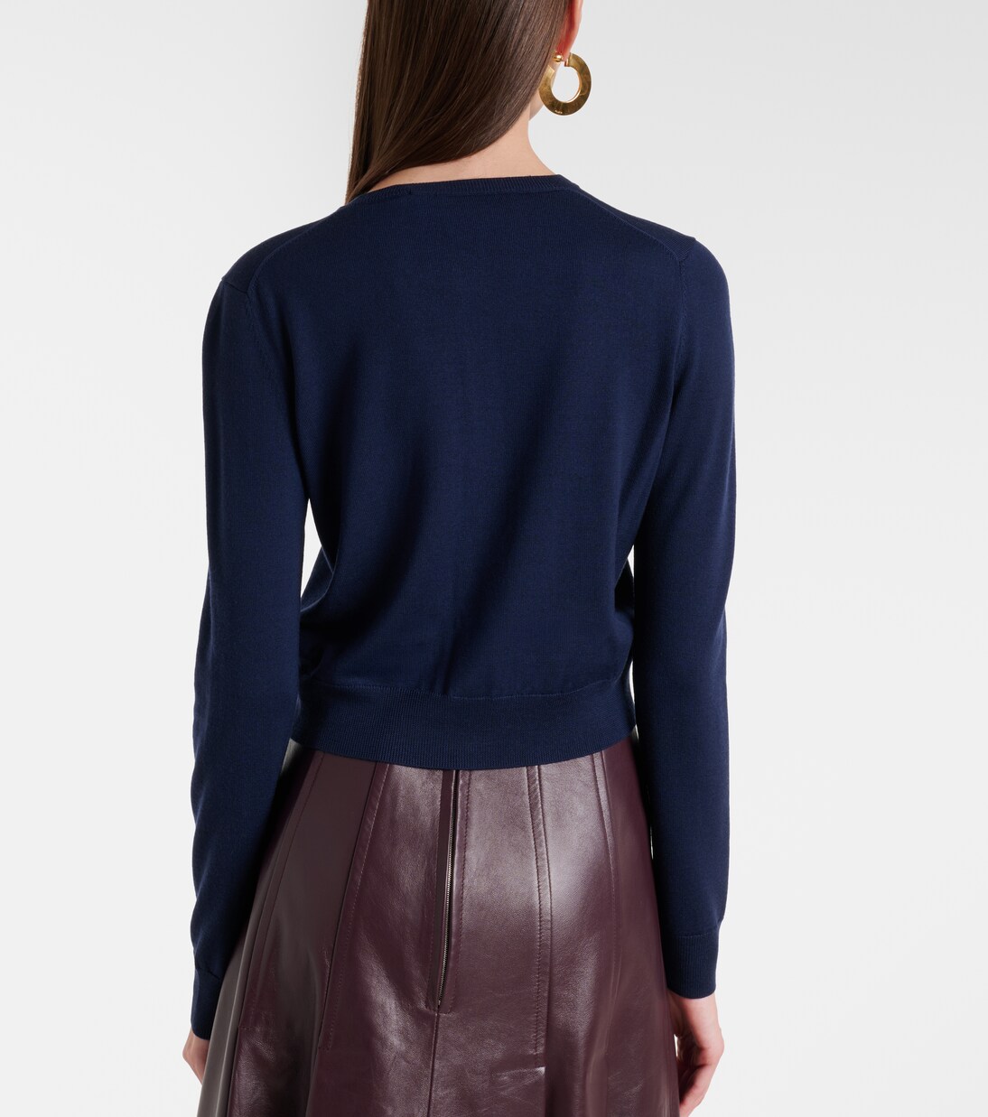 Cardigan raccourci en laine | Carolina Herrera