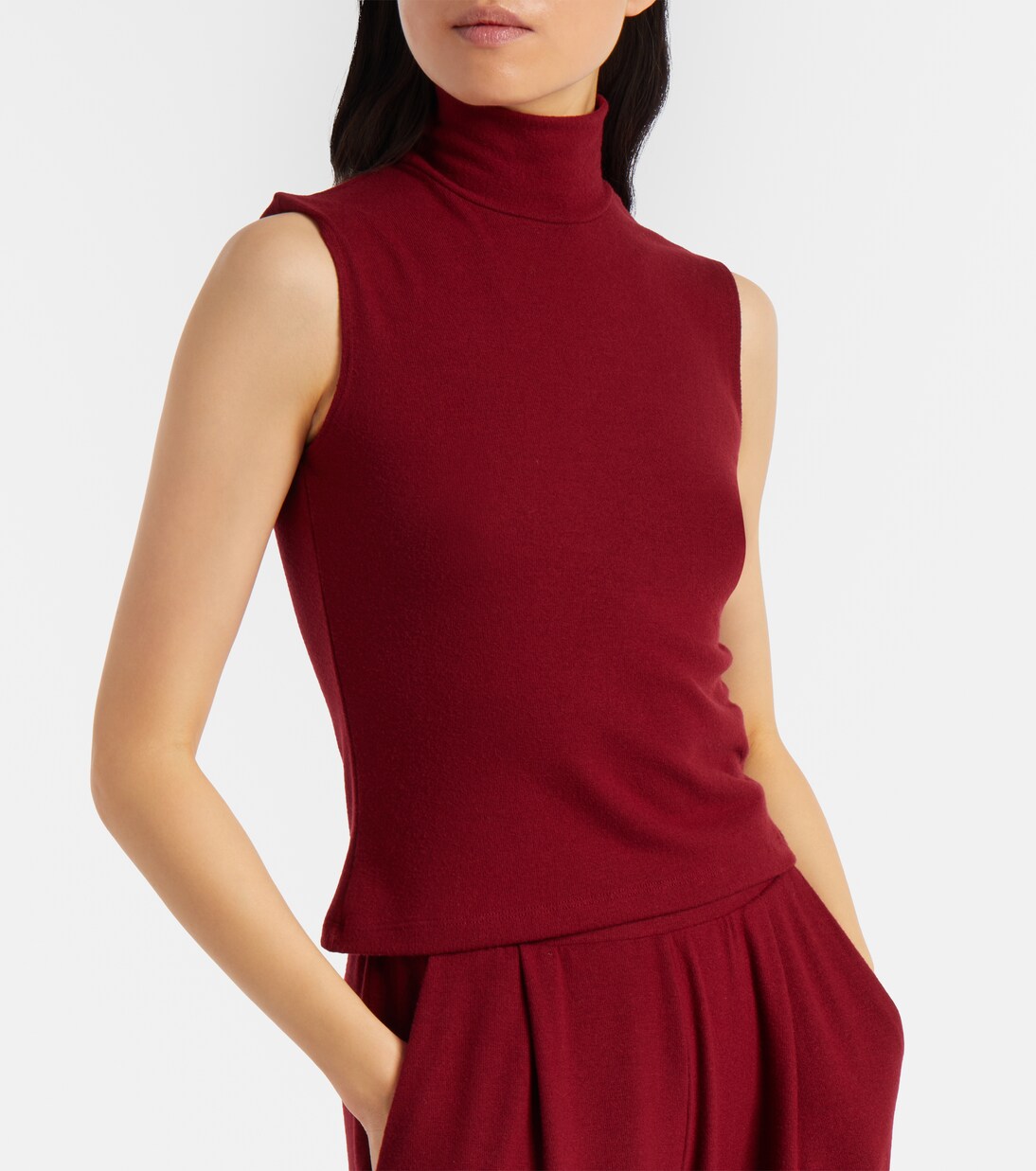 Lauren turtleneck jersey top | Leset