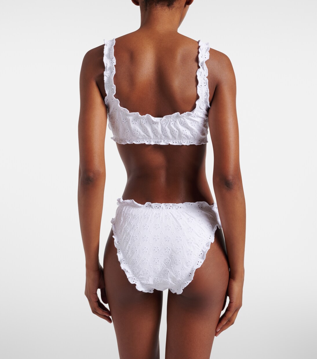 Broderie anglaise ruffled bikini bottoms | Polo Ralph Lauren