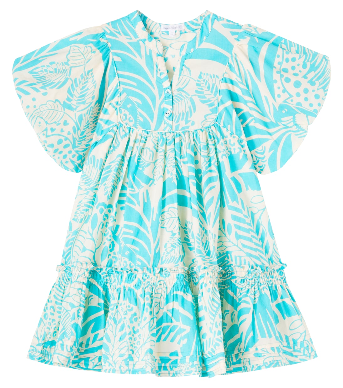 Cruz floral cotton dress | Poupette St Barth Kids