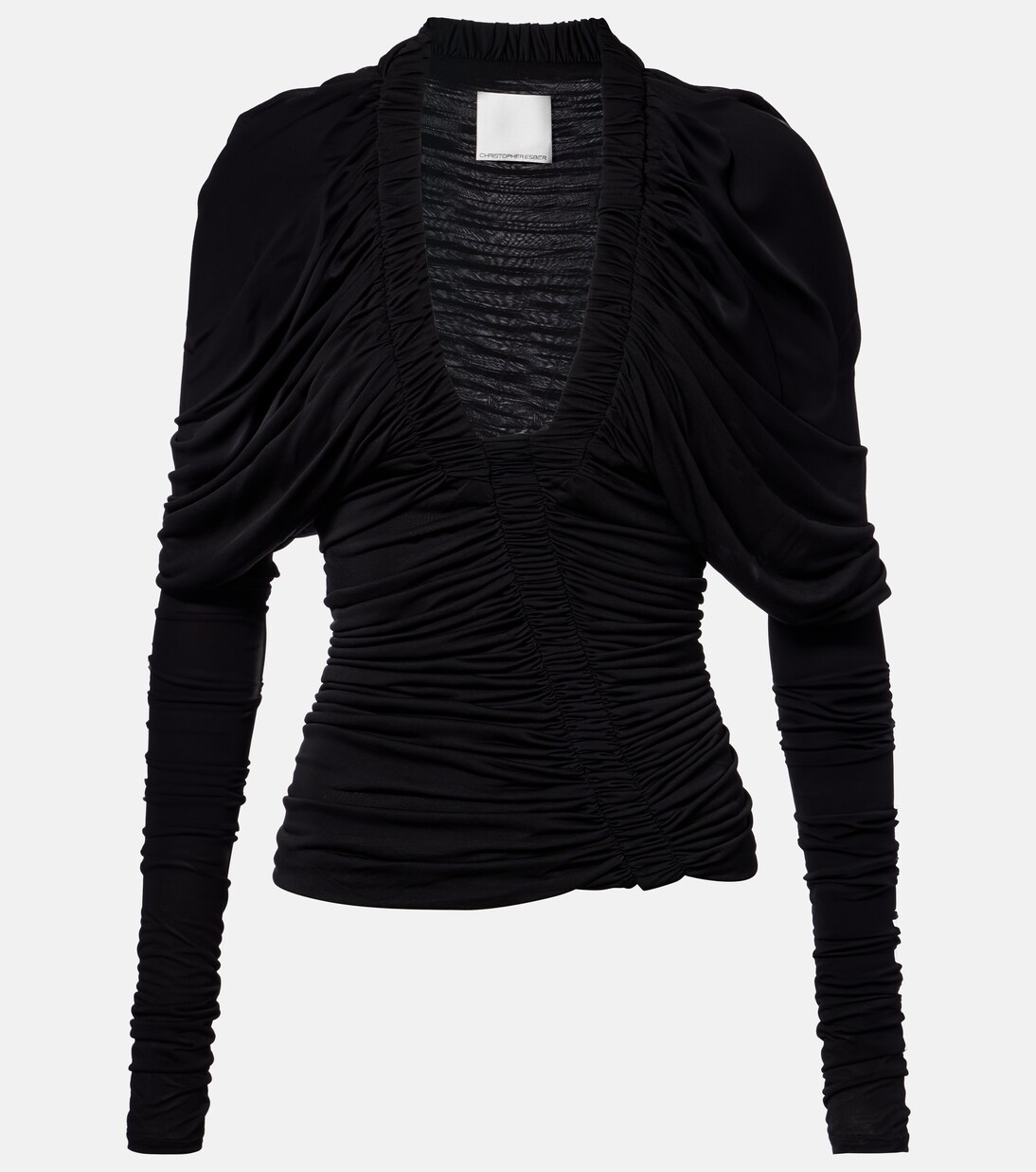 Ruched jersey top | Christopher Esber