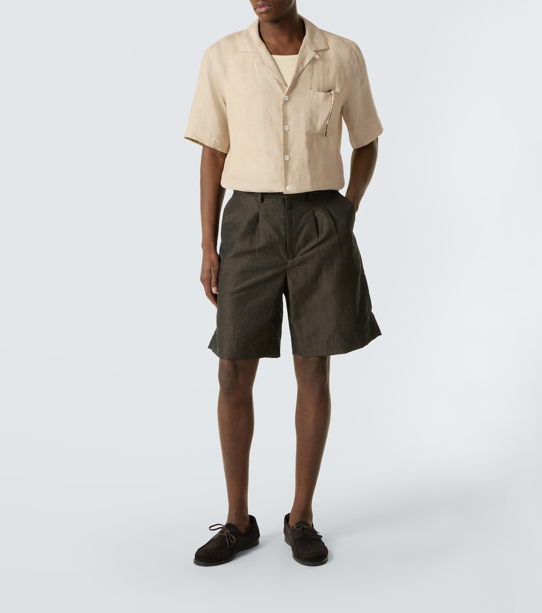Linen bowling shirt | Lardini