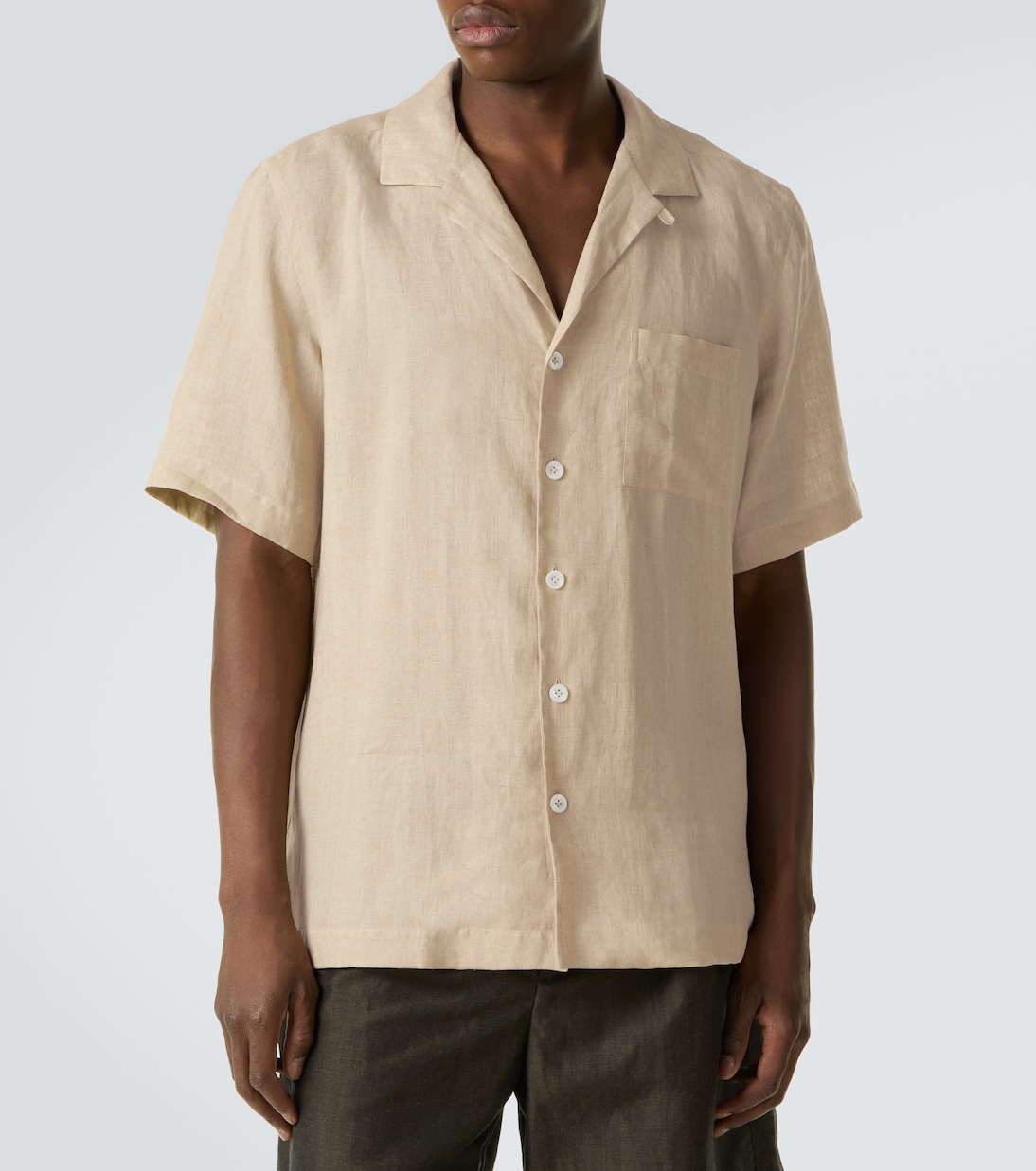 Linen bowling shirt | Lardini