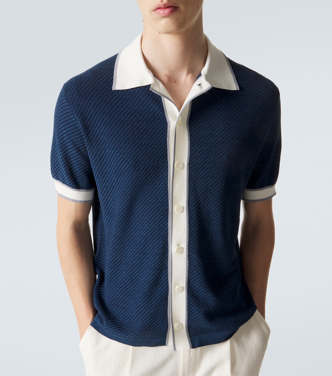 Hemd aus Leinen, Baumwolle und Seide | Brioni