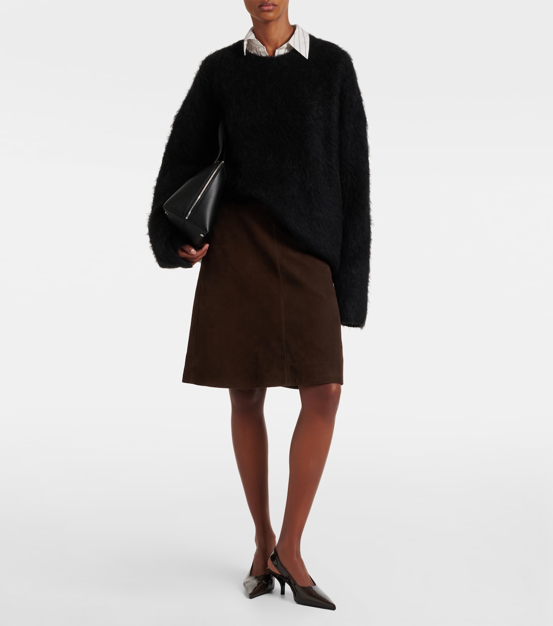 Slingback-Pumps aus Lackleder | Toteme