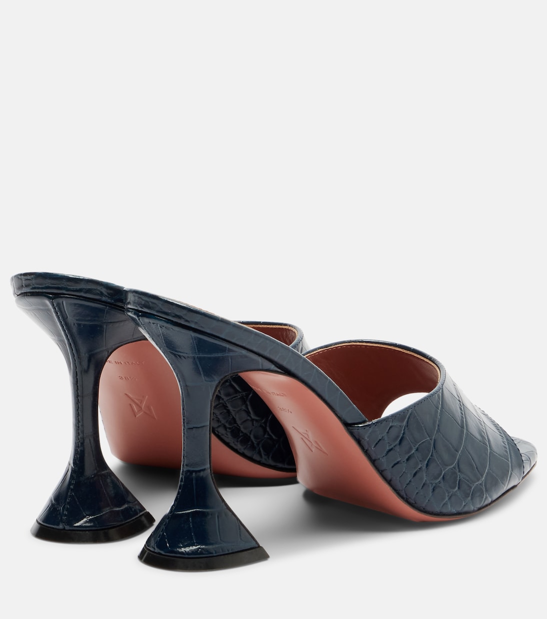 Pantoletten Lupita aus Leder  | Amina Muaddi