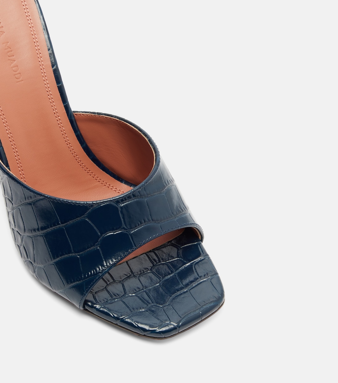 Pantoletten Lupita aus Leder  | Amina Muaddi