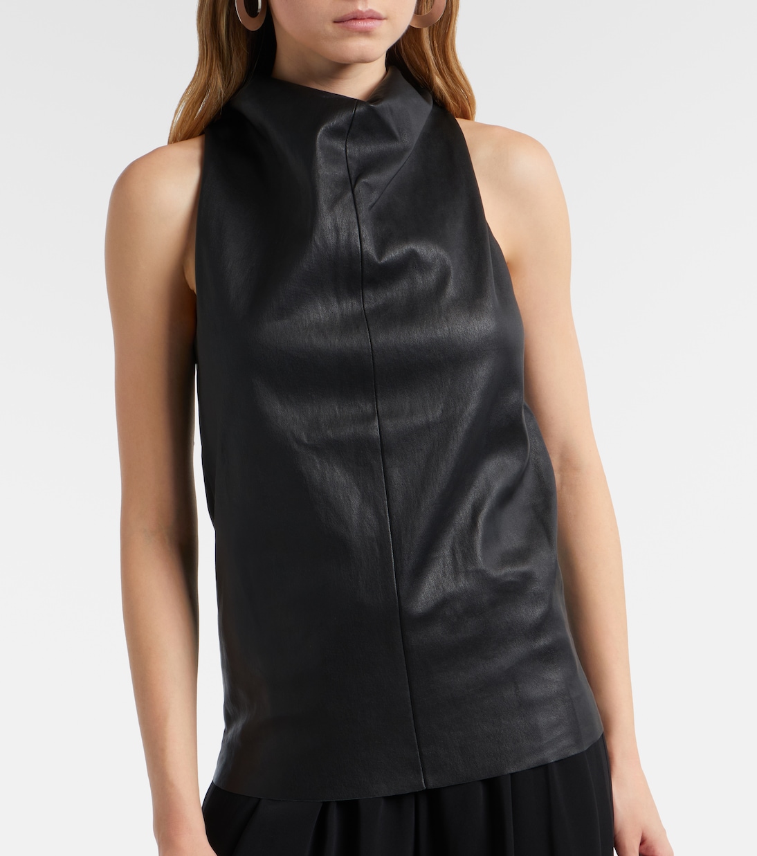 Top Aurea in pelle | Stouls