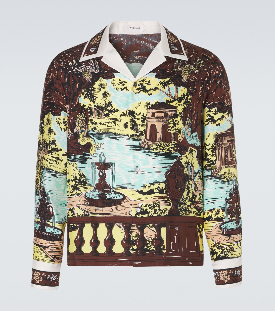 Printed silk shirt | Versace