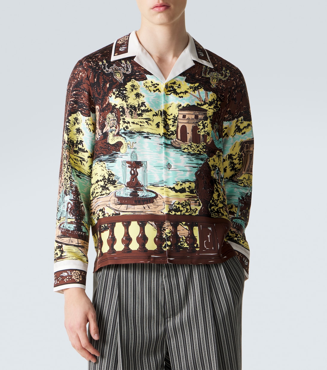 Printed silk shirt | Versace