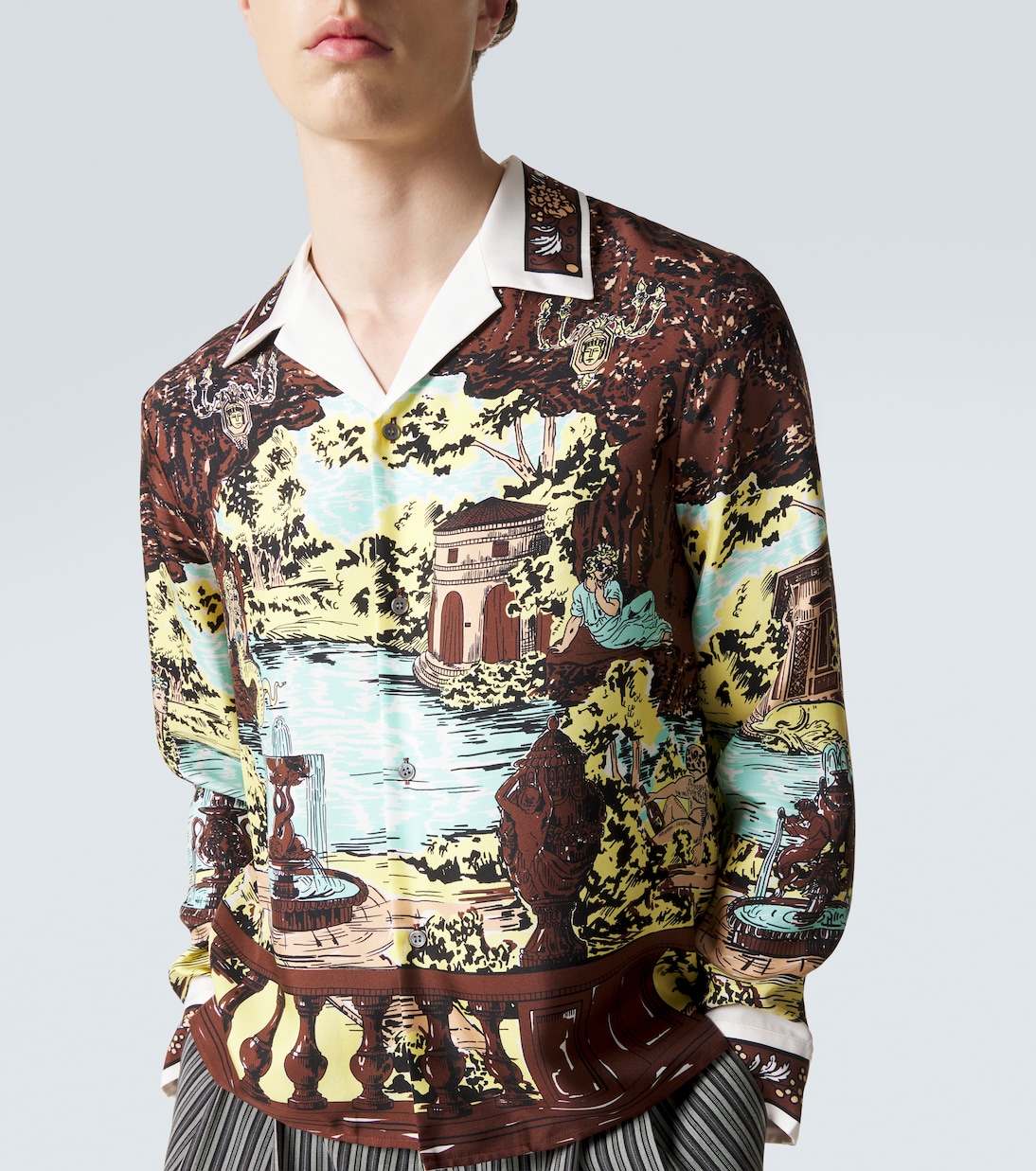 Printed silk shirt | Versace