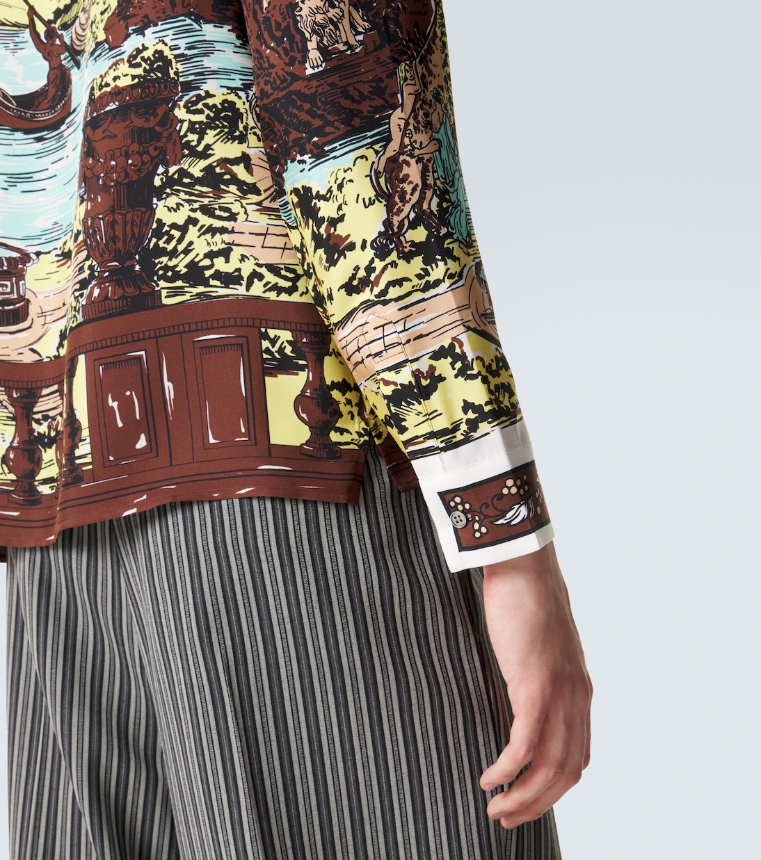 Printed silk shirt | Versace