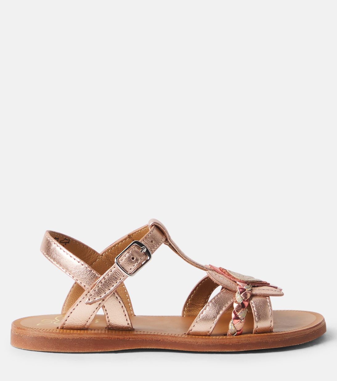 Plagette Alto metallic leather sandals | Pom d'Api