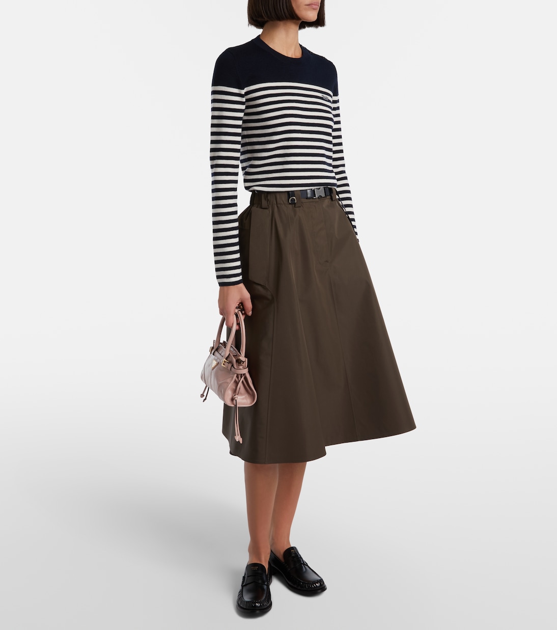 Striped virgin wool sweater | Prada