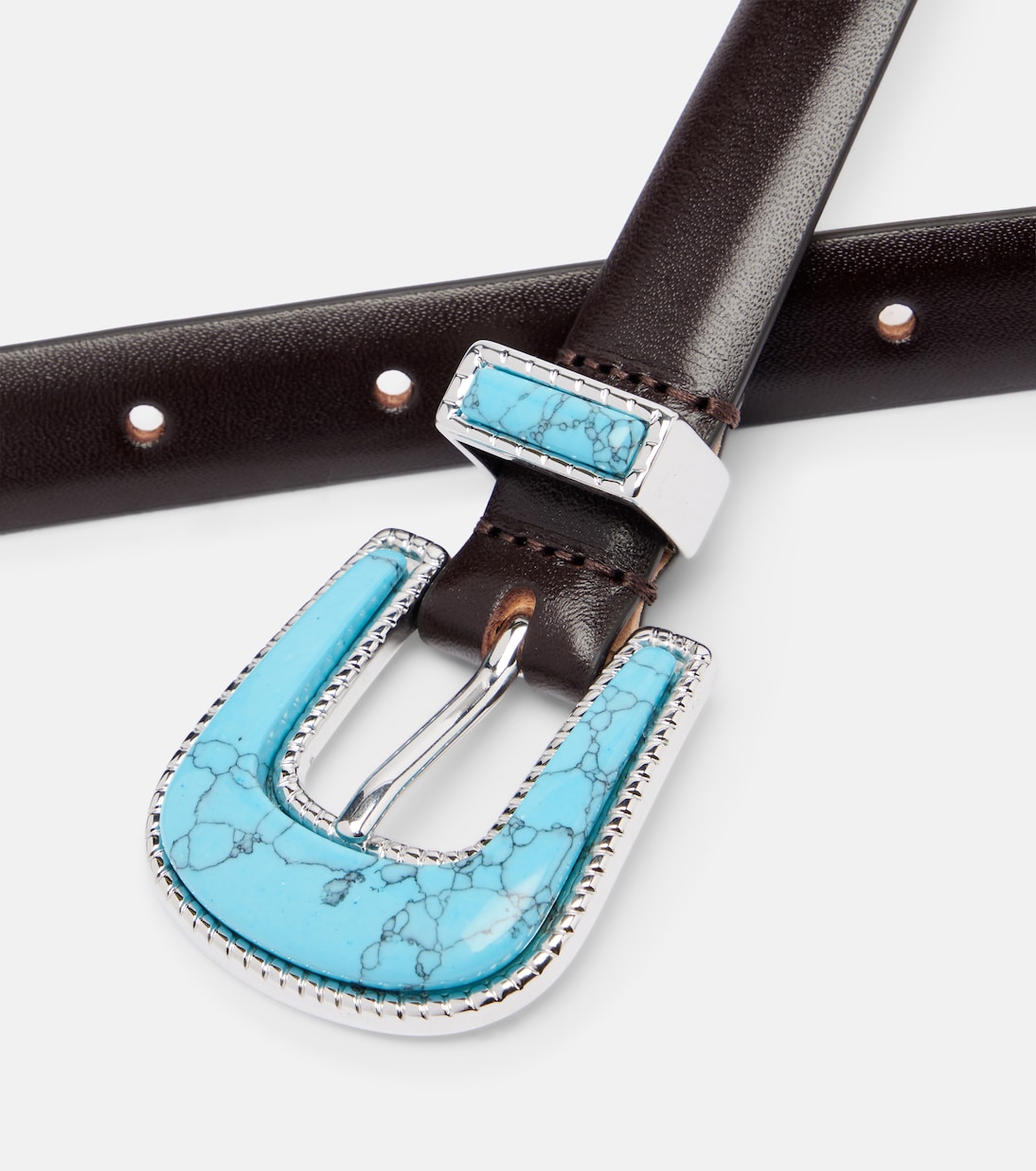 Travertine leather belt | Déhanche