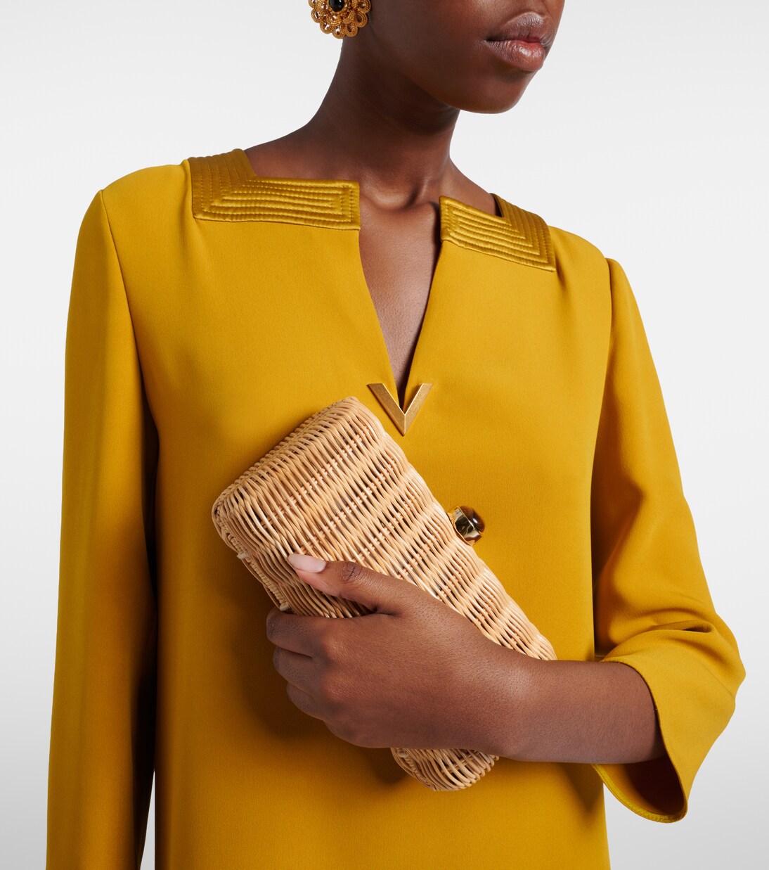 Pochette Poppy en osier à ornements | Judith Leiber Couture