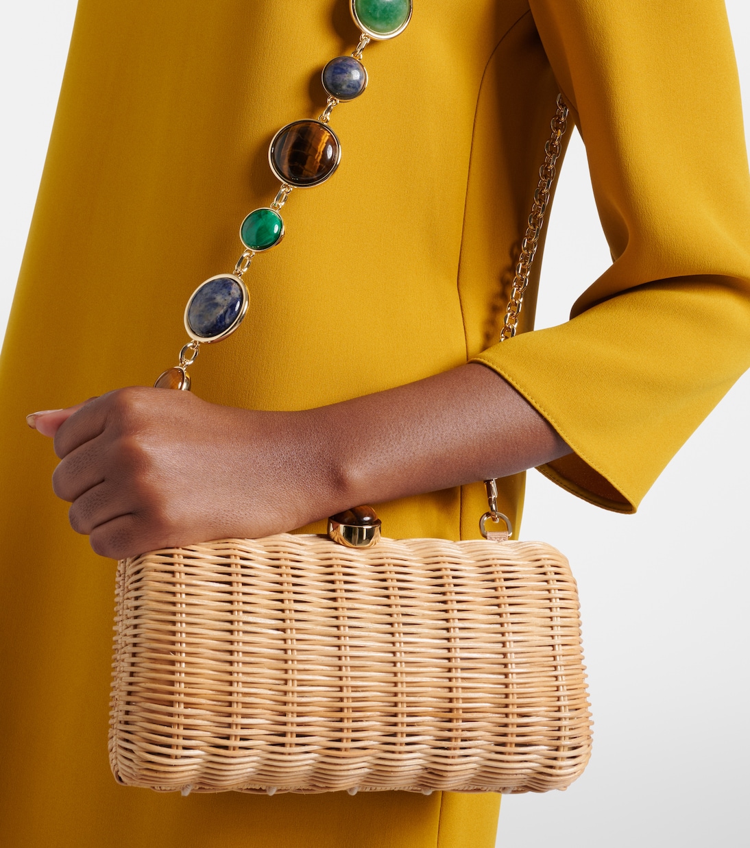 Pochette Poppy en osier à ornements | Judith Leiber Couture