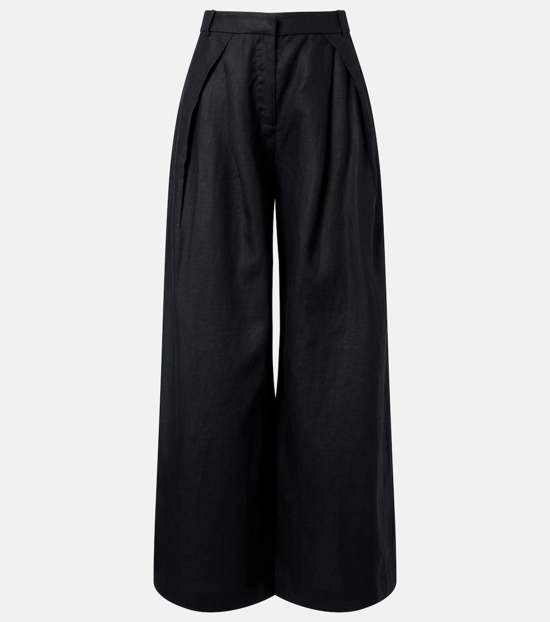 Sofia pleated linen wide-leg pants | Faithfull