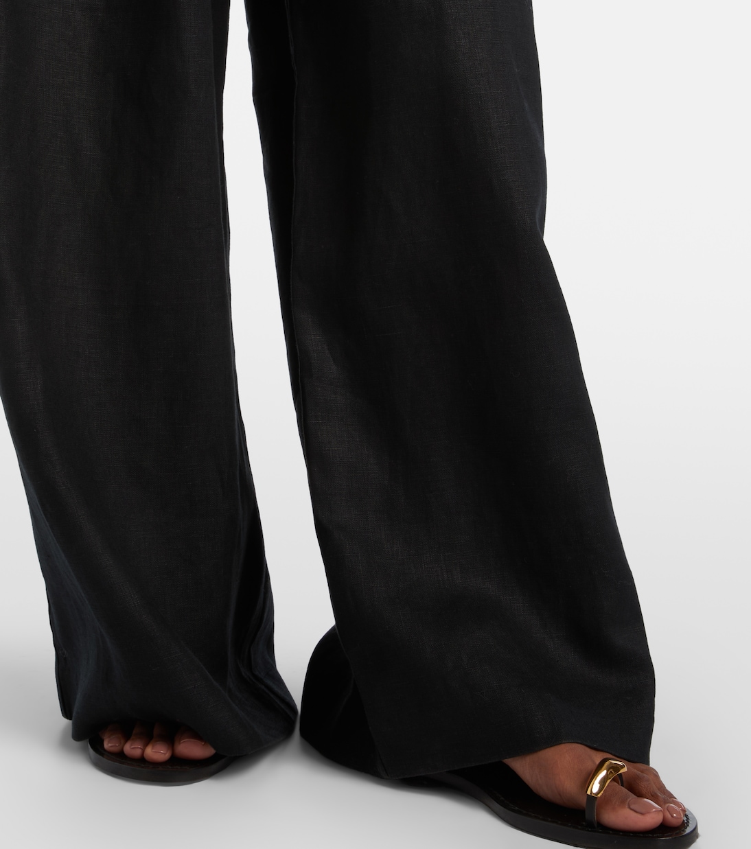 Sofia pleated linen wide-leg pants | Faithfull