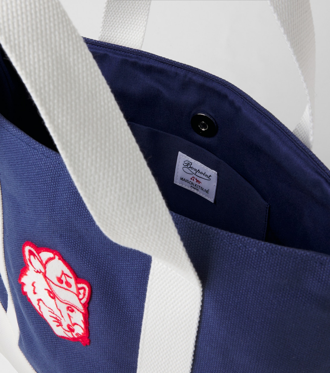 x Kitsuné Lane canvas tote bag | Bonpoint