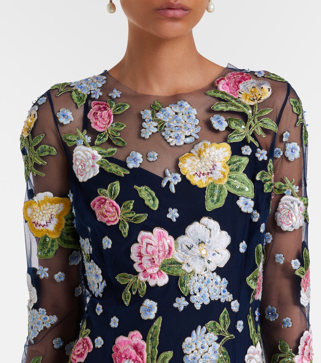 Embroidered cocktail dress | Carolina Herrera