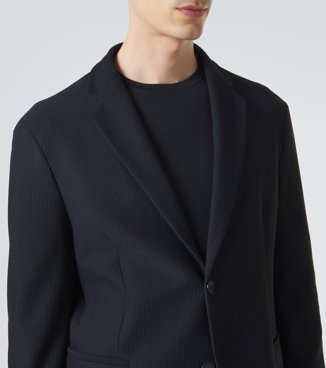Blazer en maille gaufrée | Giorgio Armani
