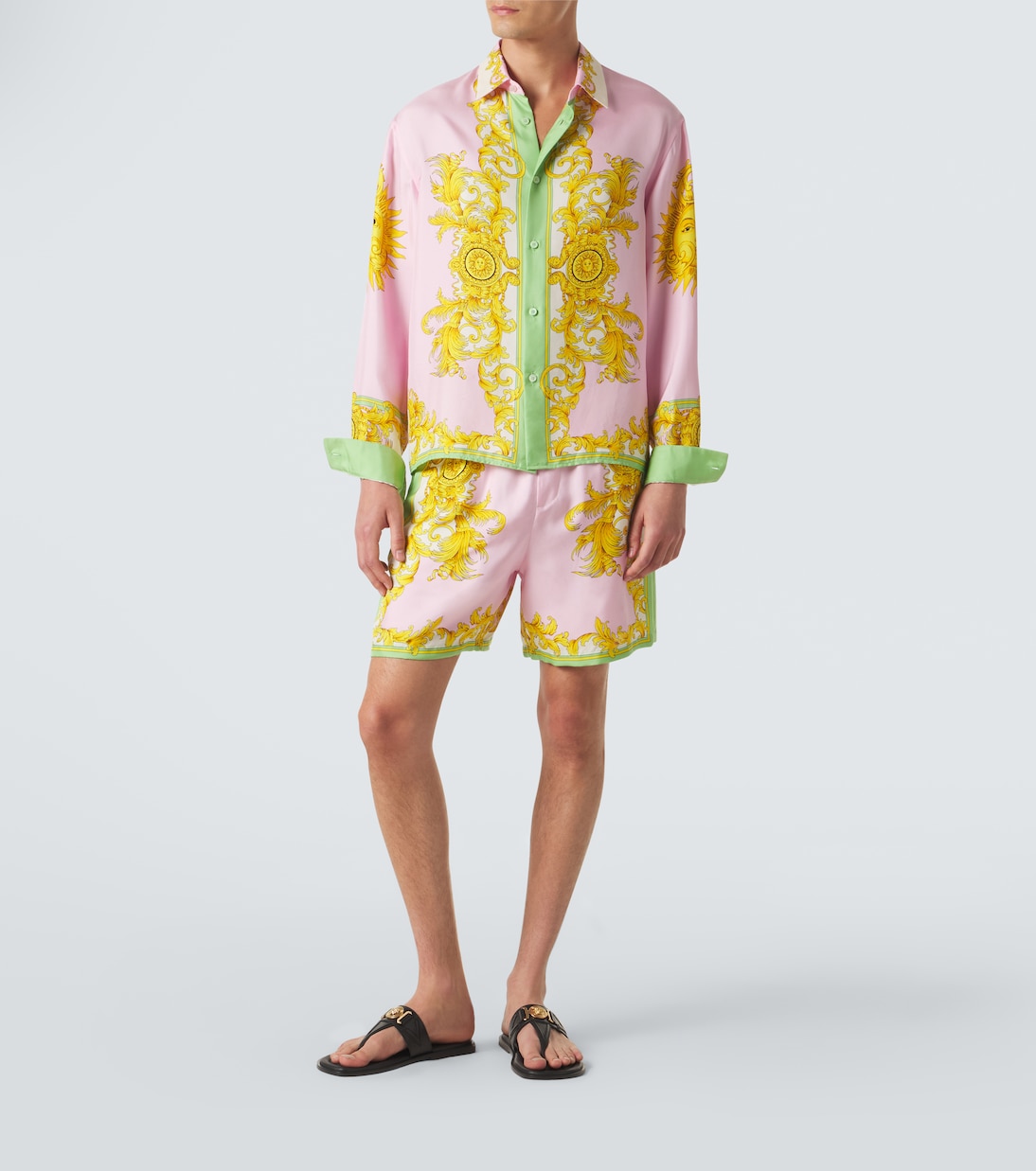 Printed silk shorts | Versace