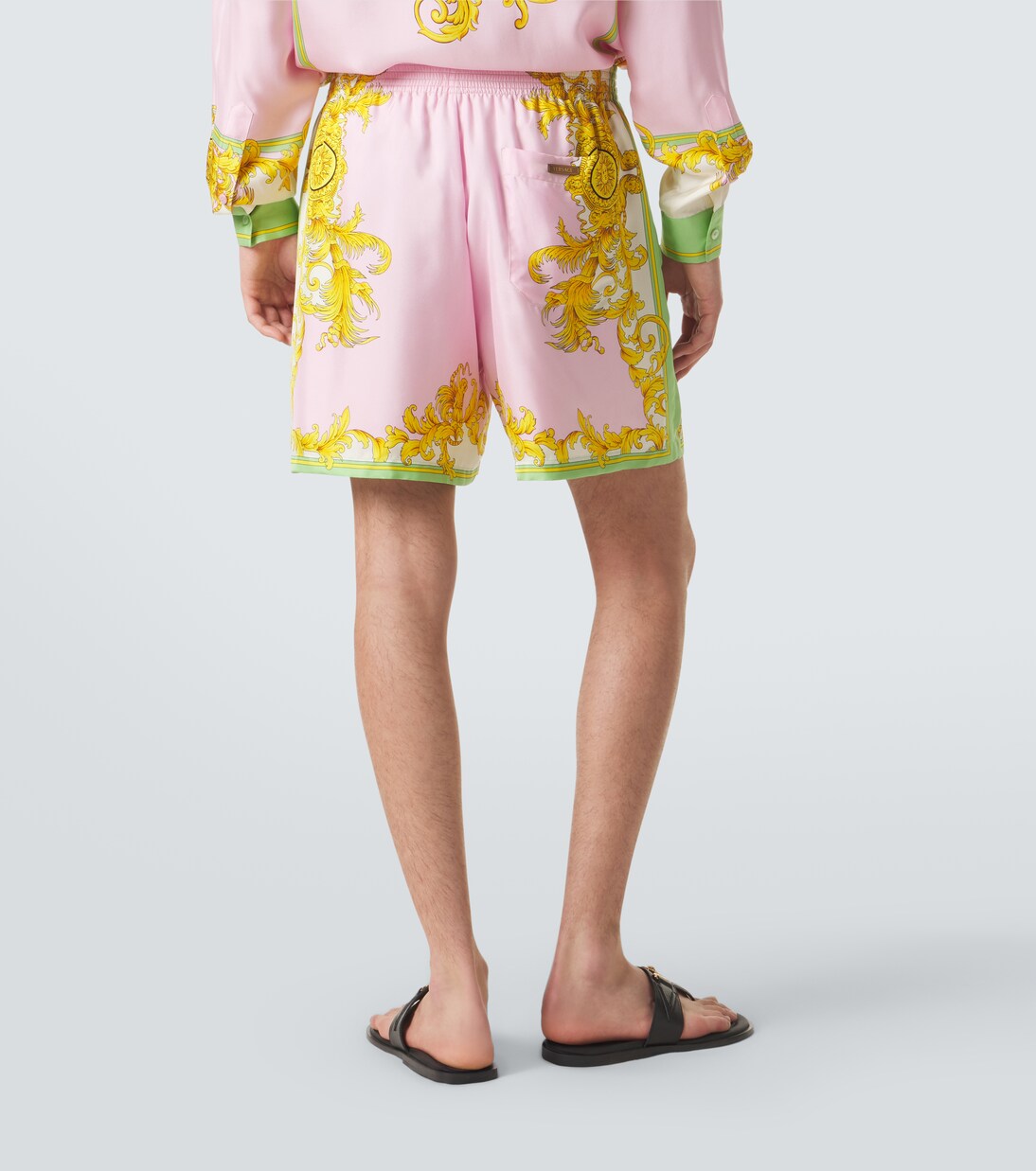 Printed silk shorts | Versace