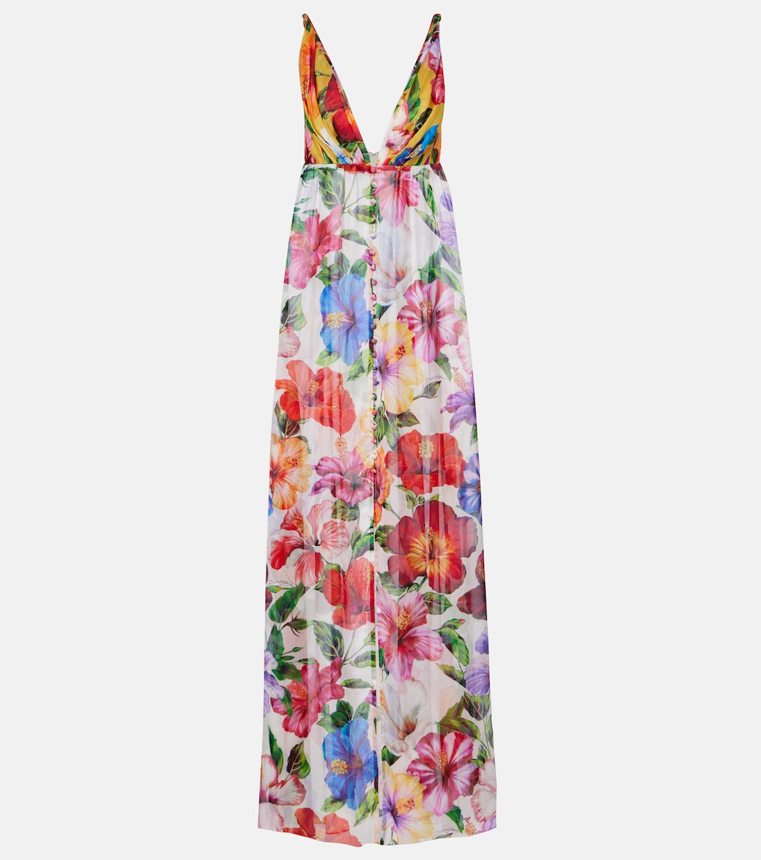 Floral silk chiffon top | Dolce&Gabbana