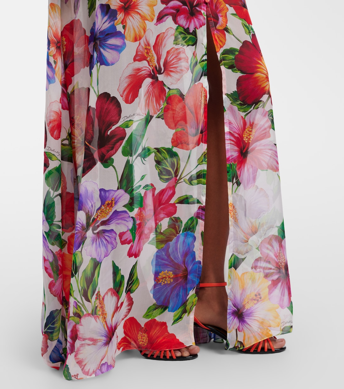 Floral silk chiffon top | Dolce&Gabbana