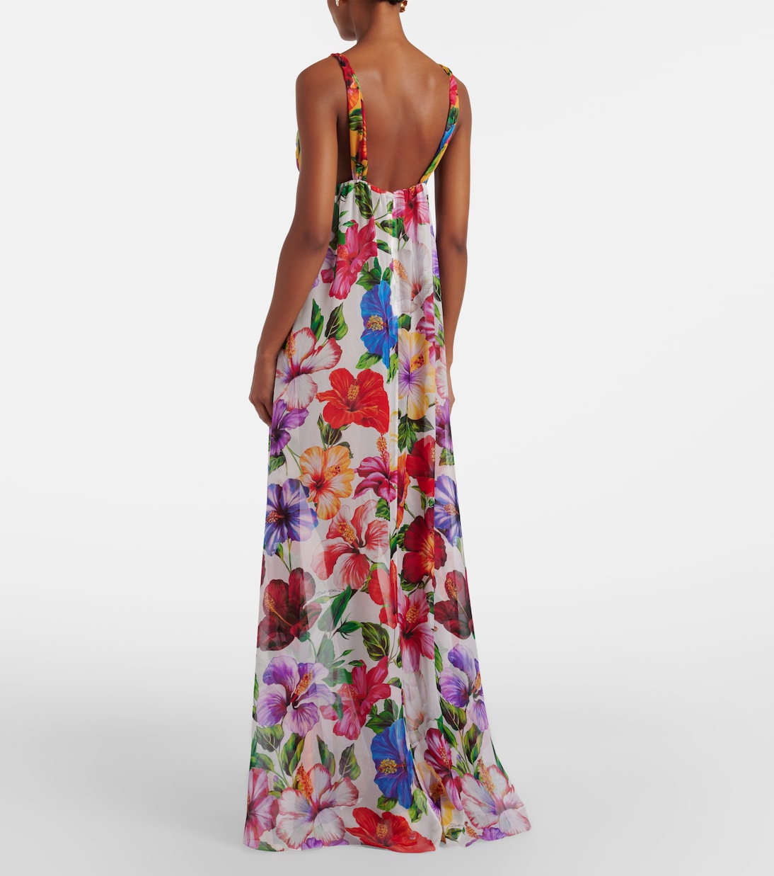 Floral silk chiffon top | Dolce&Gabbana