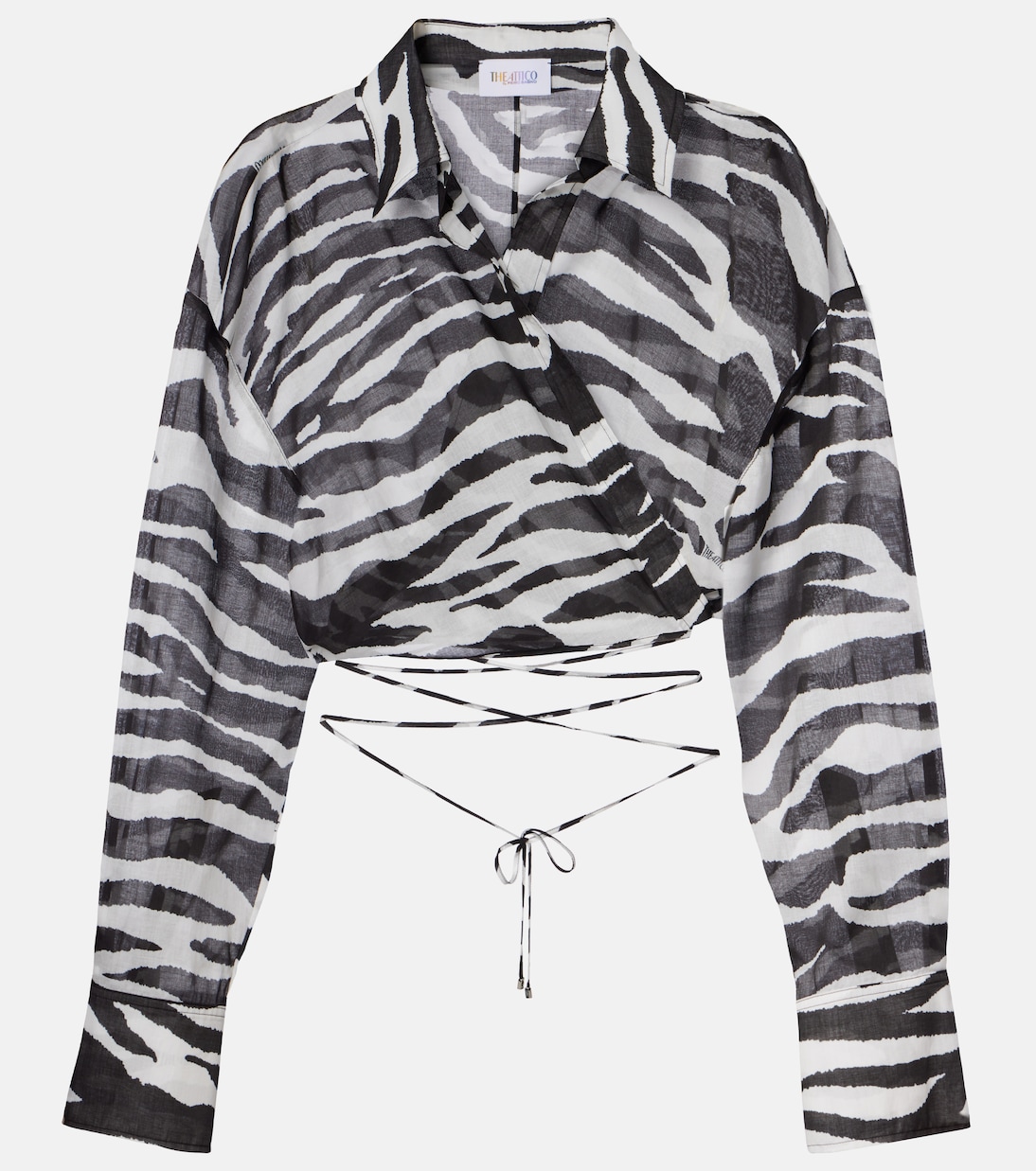 Wickeltop aus Musselin | The Attico